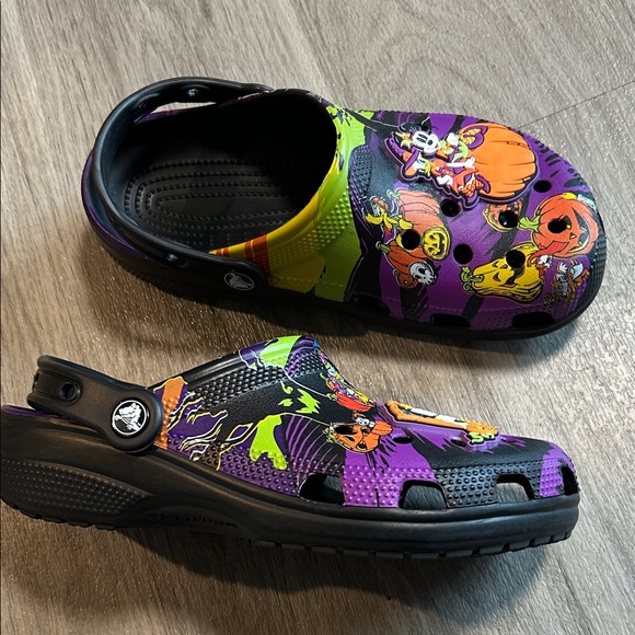 CROCS Shoes - CROCS Halloween Flats - Purple, Black, and Orange